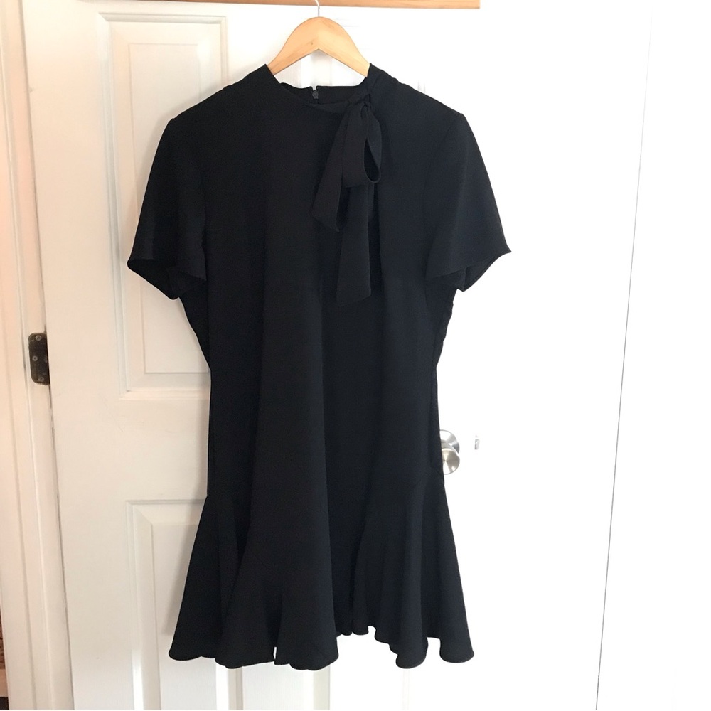 CeCe Black Dress with Tie Detail